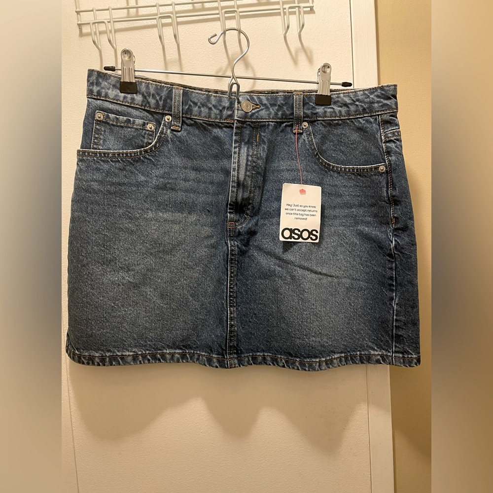 Asos Design High Waisted Mini Skirt NWT
